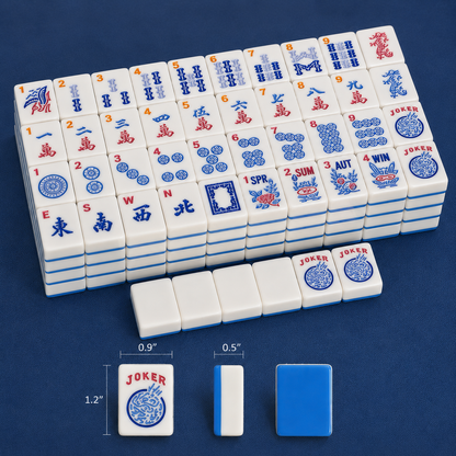 Blue Pop American Mahjong Set – 160 Tiles